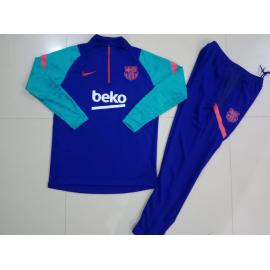 Chandal Barcelona 2021/2022 Bleu Enfant