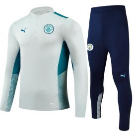 Chandal Manchester City 2021/2022 gris claro Enfant