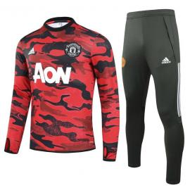 Chandal Manchester United 2021/2022 Noir rojizo Enfant