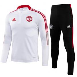 Chandal Manchester United 2021/2022 Blanc