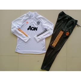 Chandal Manchester United 2021/2022 Blanc Enfant