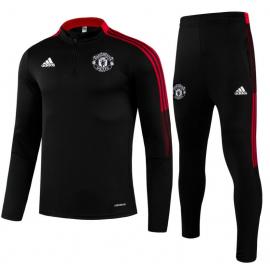 Chandal Manchester United 2021/2022 Noir Enfant