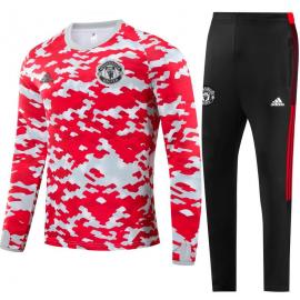 Chandal Manchester United 2021/2022 rojo y Blanc Enfant