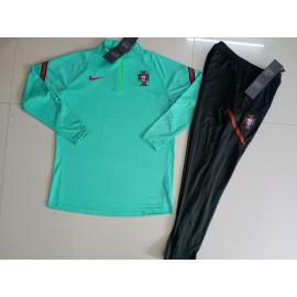 Chandal Portugal 2021/2022 Vert claro Enfant