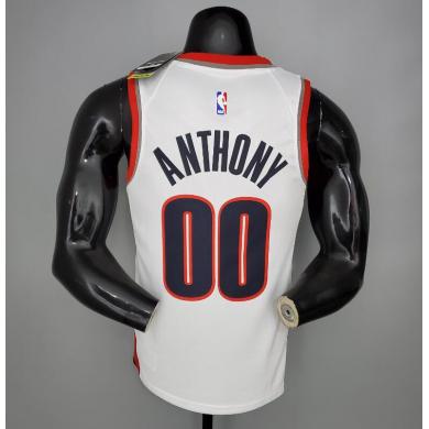 Maillot 2021 ANTHONY#00 Trail Blazers Domicile blanc