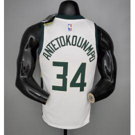 Maillot 2021 Antetokounmpo #34 BUCKS Domicile