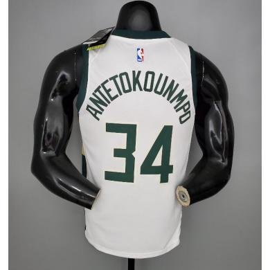 Maillot 2021 Antetokounmpo #34 BUCKS Domicile