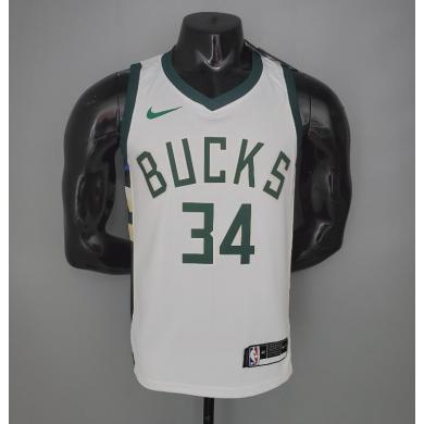 Maillot 2021 Antetokounmpo #34 BUCKS Domicile