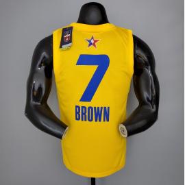 Maillot 2021 BROWN#7 All-Star Jaune