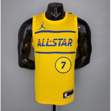 Maillot 2021 BROWN#7 All-Star Jaune