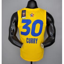 Maillot 2021 CURRY#30 All-Star Jaune