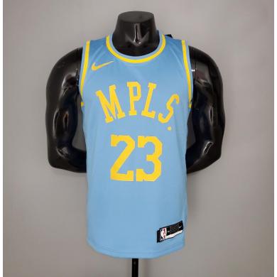 Maillot 2021 James#23 Lakers Minneapolis Edition