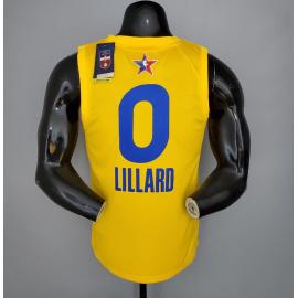 Maillot 2021 LILLARD#0 All-Star Jaune