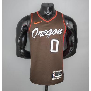 Maillot 2021 LILLARD#0 Trail Blazers City Edition