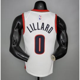 Maillot 2021 LILLARD#0 Trail Blazers Domicile blanc