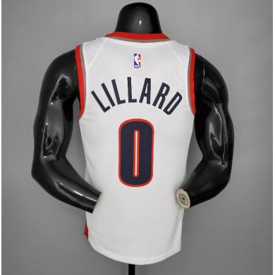 Maillot 2021 LILLARD#0 Trail Blazers Domicile blanc