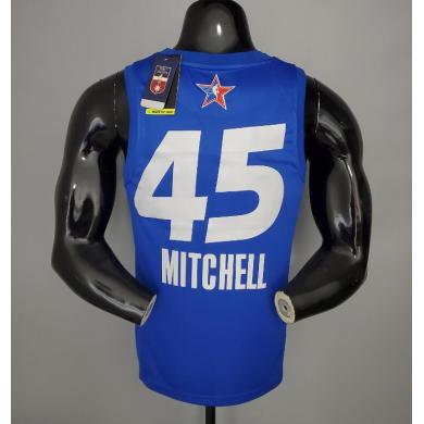 Maillot 2021 MITCHELL#45 All-Star Blue