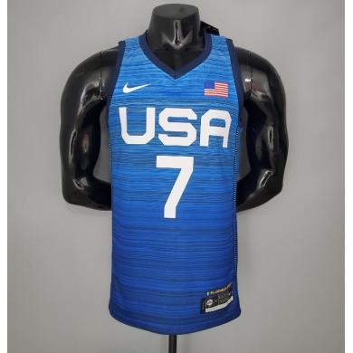 Maillot 2021 Olympic Games DURANT#7 USA Team Blue