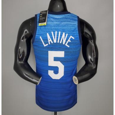 Maillot 2021 Olympic Games LAVIINE#5 USA Team Blue