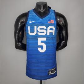 Maillot 2021 Olympic Games LAVIINE#5 USA Team Blue