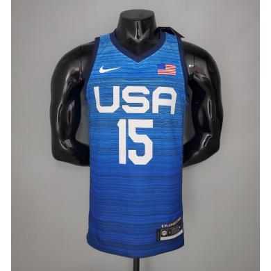 Maillot 2021 Olympics BOOKER#15 USA Team Blue