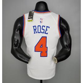 Maillot 2021 ROSE#4 Knicks blanc