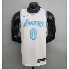 Maillot 2021 Westbrook#0 Lakers Retro blanc