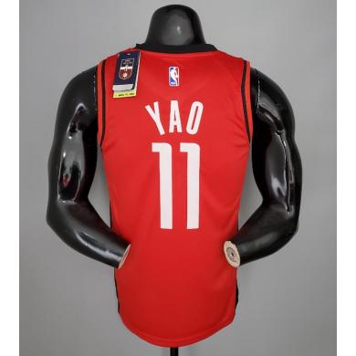 Maillot 2021 YAO#11 Rockets Red