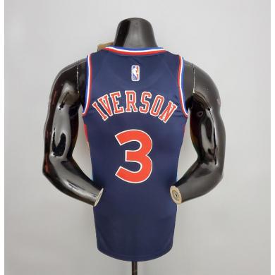 Maillot 2022 Iverson#3 76ers Royal