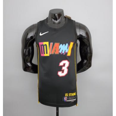 Maillot 2022 Season Wade #3 Heat City Edition