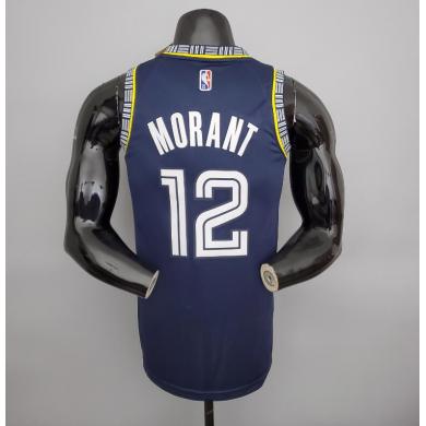 Maillot 2022 season morant#12 Grizzlies City Edition Royal