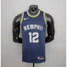 Maillot 2022 season morant#12 Grizzlies City Edition Royal