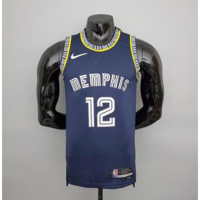 Maillot 2022 season morant#12 Grizzlies City Edition Royal