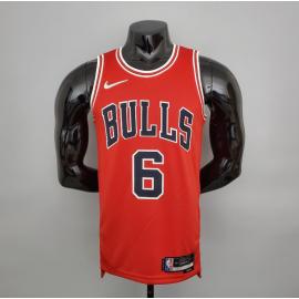 Maillot 75th ANNIVERSAIRE CARUSO#6 Bulls Red