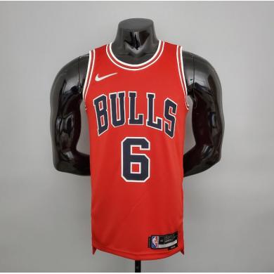 Maillot 75th ANNIVERSAIRE CARUSO#6 Bulls Red