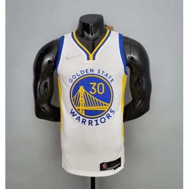 Maillot 75th ANNIVERSAIRE Curry #2974 Warriors blanc