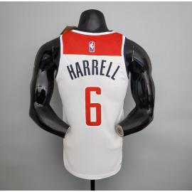 Maillot 75th ANNIVERSAIRE Harrell #6 Wizards blanc