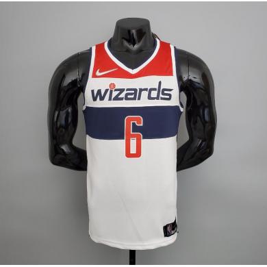 Maillot 75th ANNIVERSAIRE Harrell #6 Wizards blanc