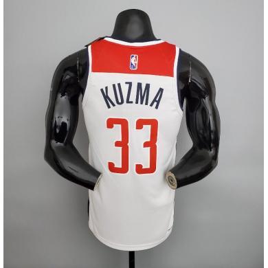 Maillot 75th ANNIVERSAIRE Kuzma #33 Wizards blanc