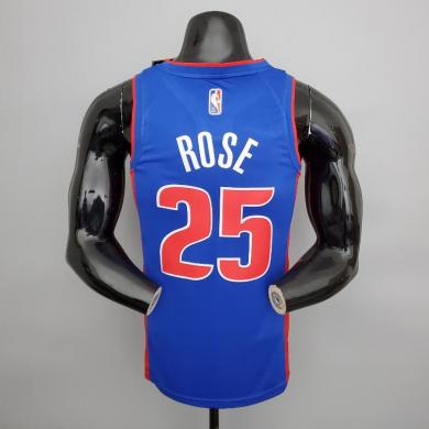 Maillot 75th ANNIVERSAIRE Rose #25 Pistons Blue