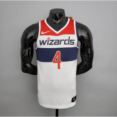 Maillot 75th ANNIVERSAIRE wesbrook#4 Wizards blanc