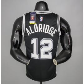 Maillot ALDRIDGE#12 Spurs Black