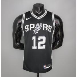 Maillot ALDRIDGE#12 Spurs Black