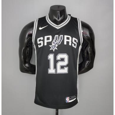 Maillot ALDRIDGE#12 Spurs Black