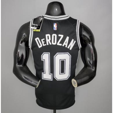 Maillot DeROZAN#10 Spurs Black