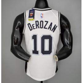 Maillot DeROZAN#10 Spurs blanc