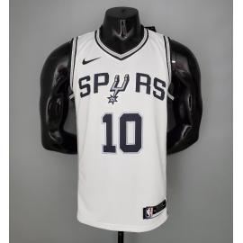 Maillot DeROZAN#10 Spurs blanc