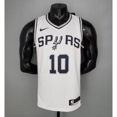 Maillot DeROZAN#10 Spurs blanc