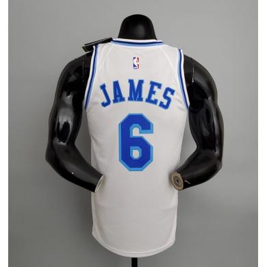 Maillot Lakers James#6 Latin Night blanc