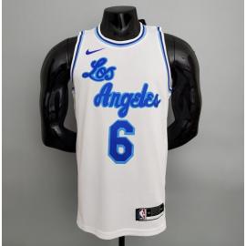 Maillot Lakers James#6 Latin Night blanc